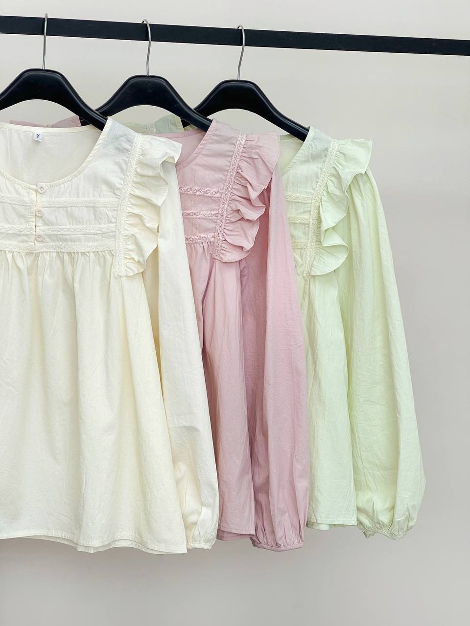 شومیز بالا چین عروسکی مدل 3 کد 3846