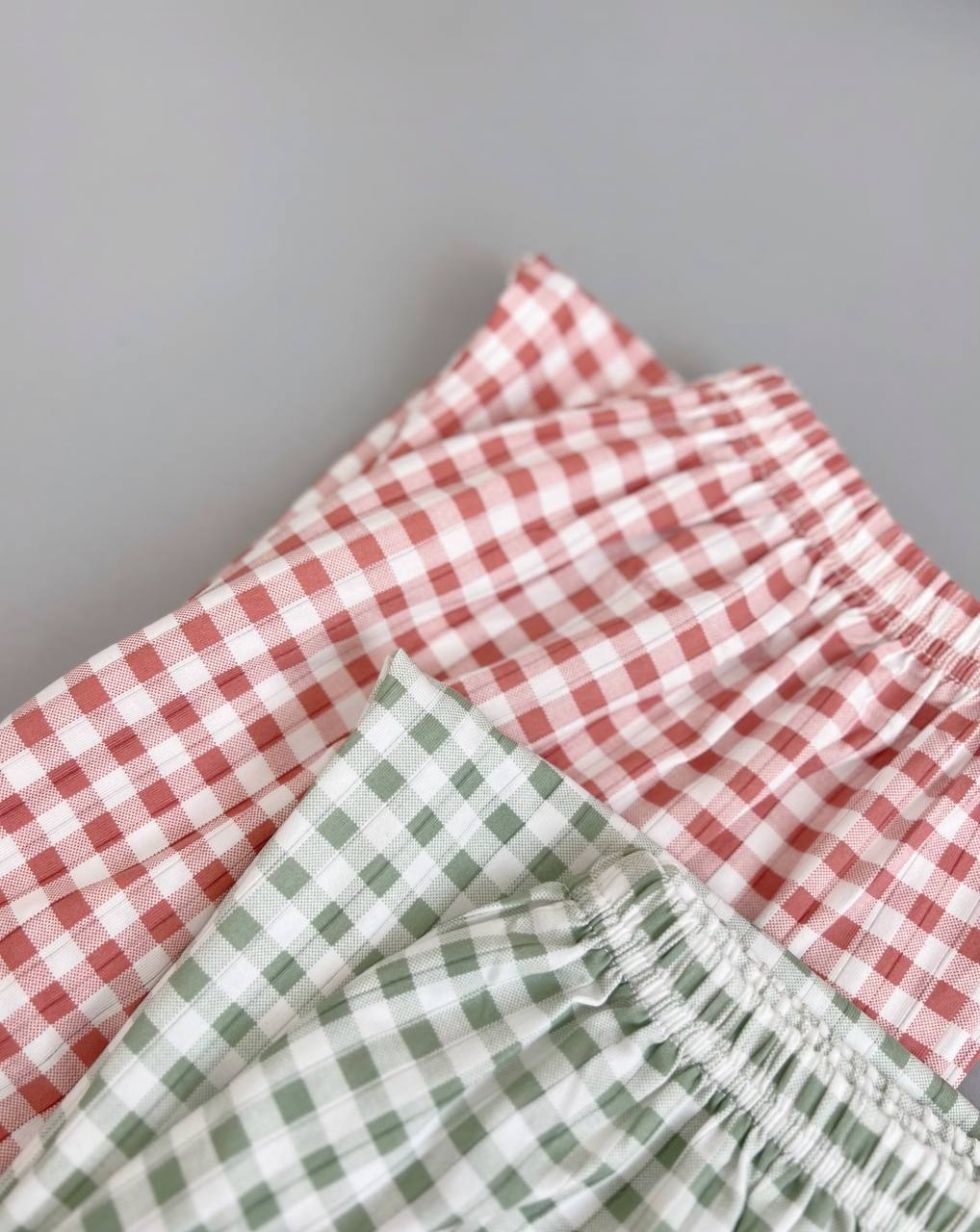 ست بلوز شلوار نخ و پنبه دوطرح کد 3847