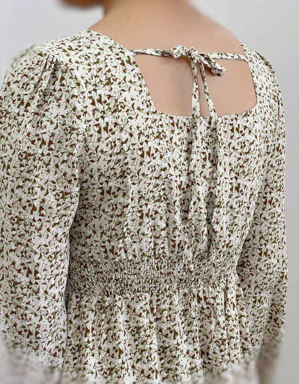 پیراهن کرپ آستردار کد 3853