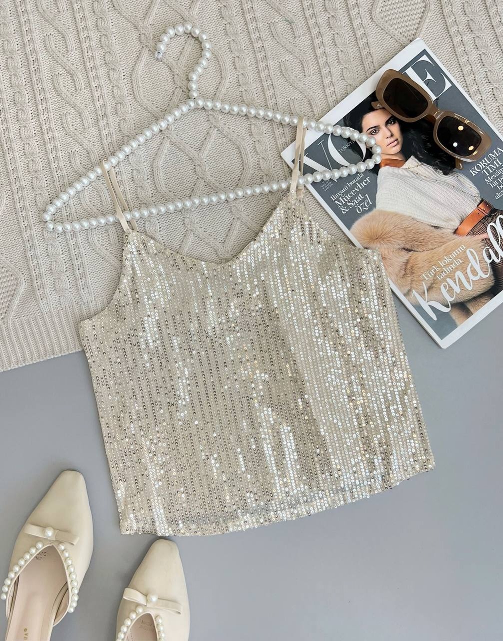 تاپ پولکی آستردار کد 3854