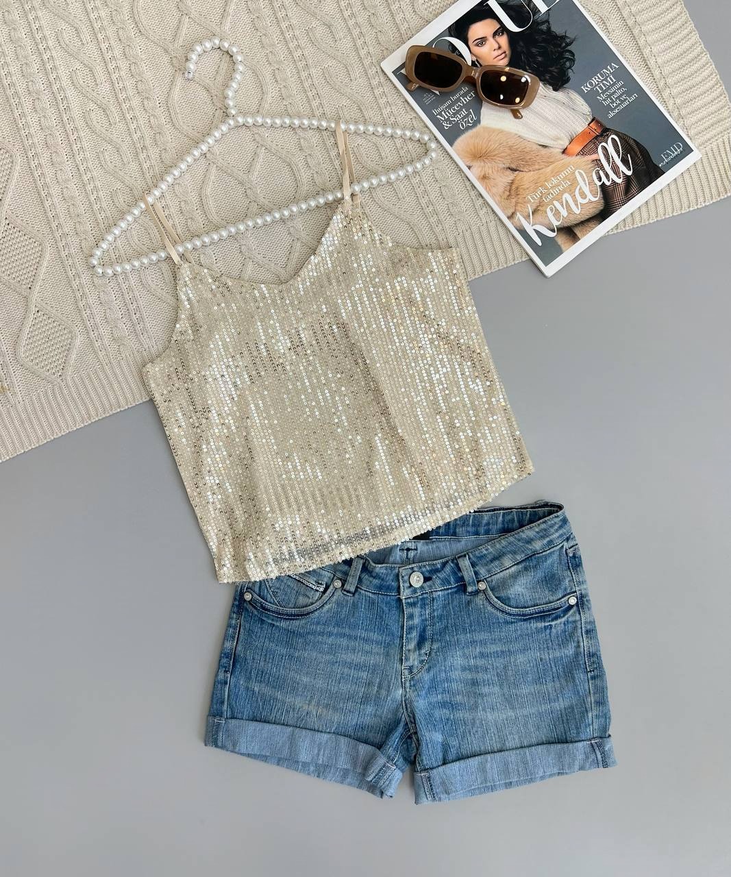 تاپ پولکی آستردار کد 3854