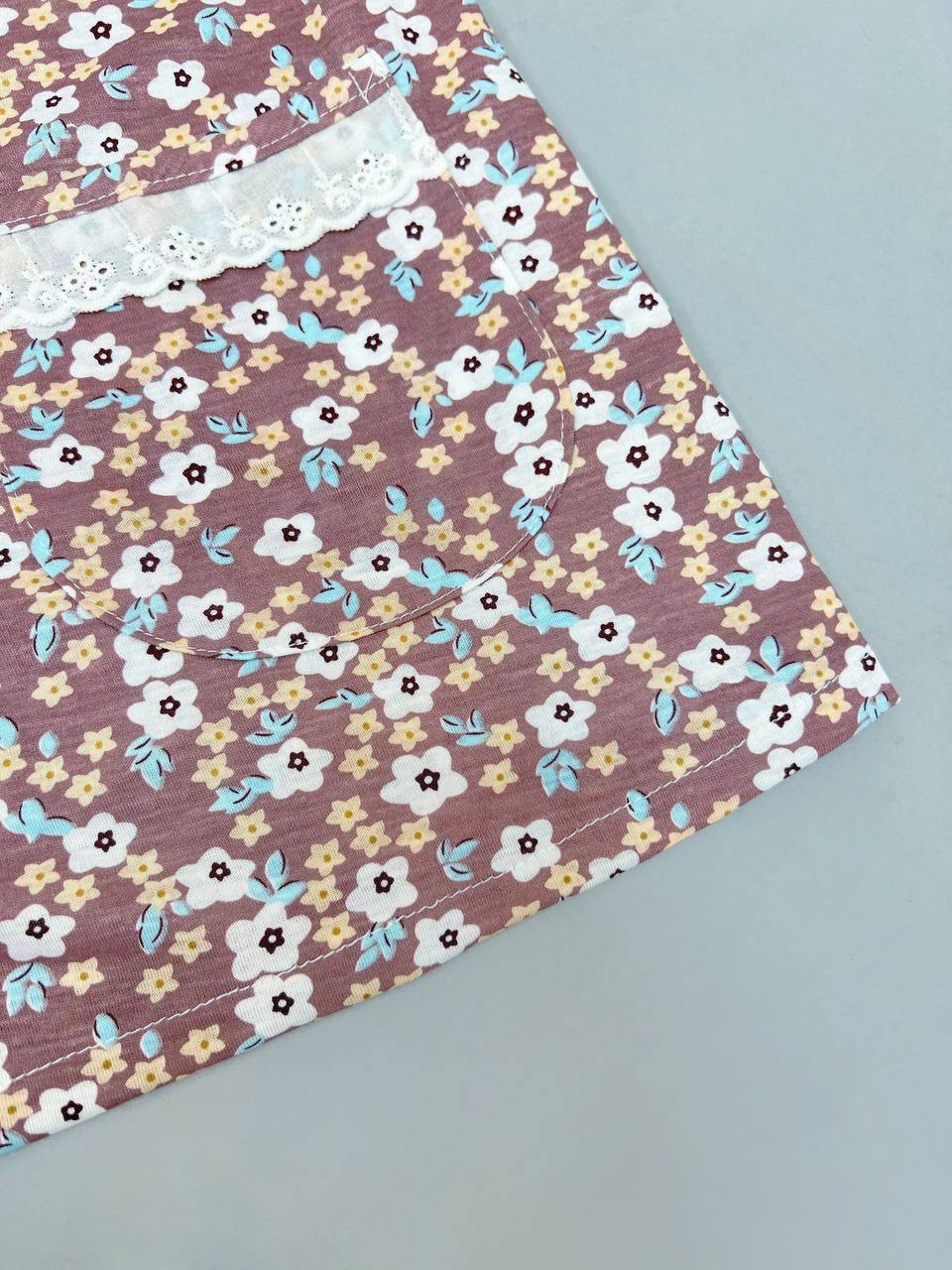 ست پیراهن و شلوار راحتی جلو دکمه کد 3860