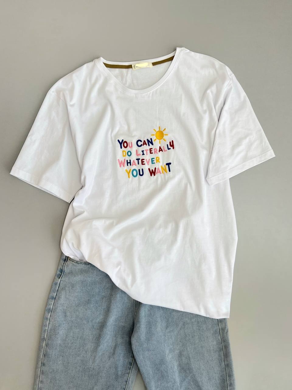 تیشرت لانگ گلدوزی شده کد3862