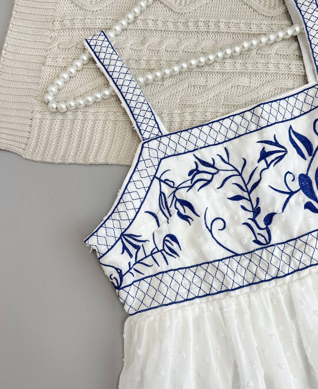 تاپ بالاتنه گلدوزی آستردار کد 3864