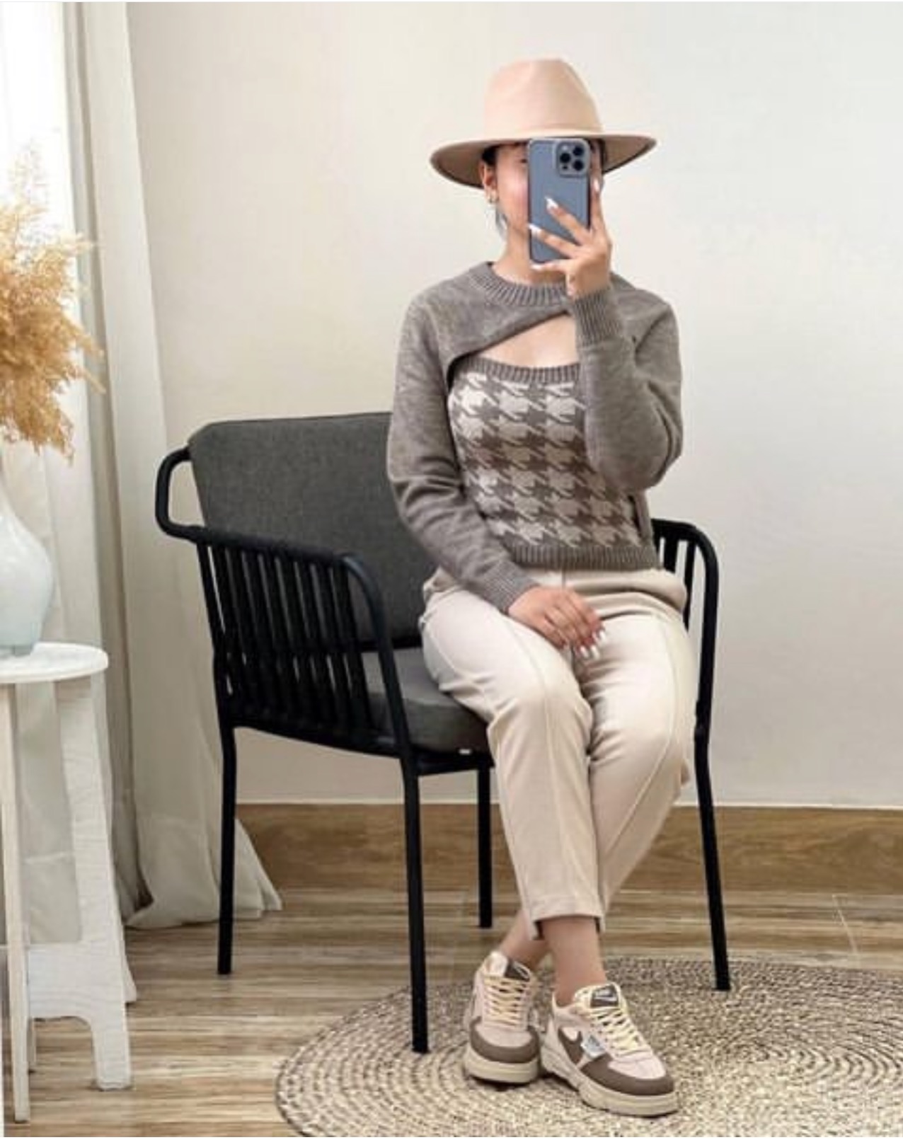 ست تاپ و رویی بافت کد 2940