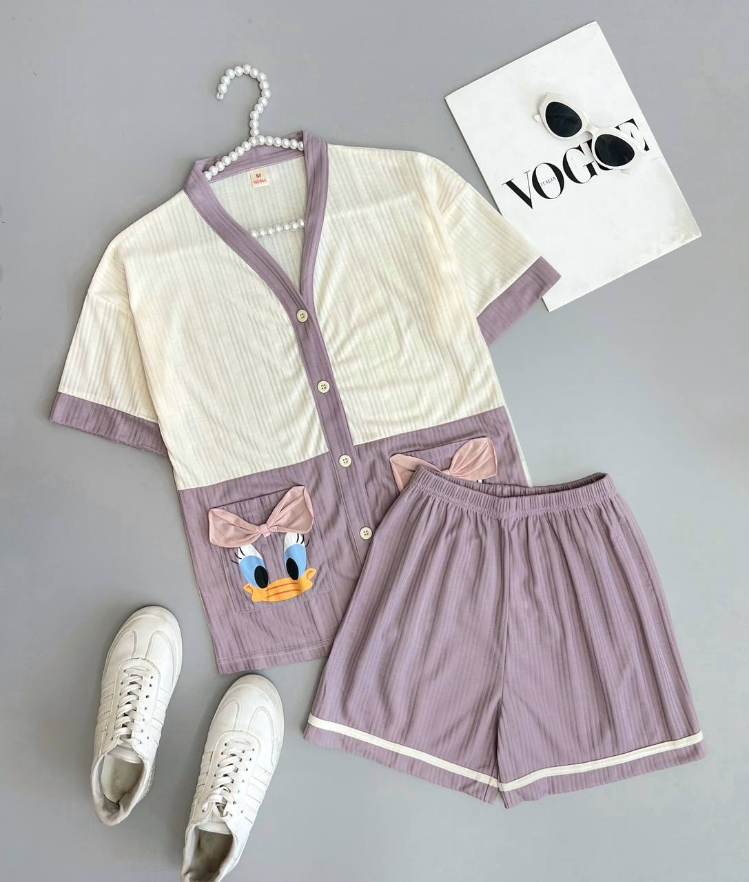 ست پیراهن و شلوارک کبریتی کد3866