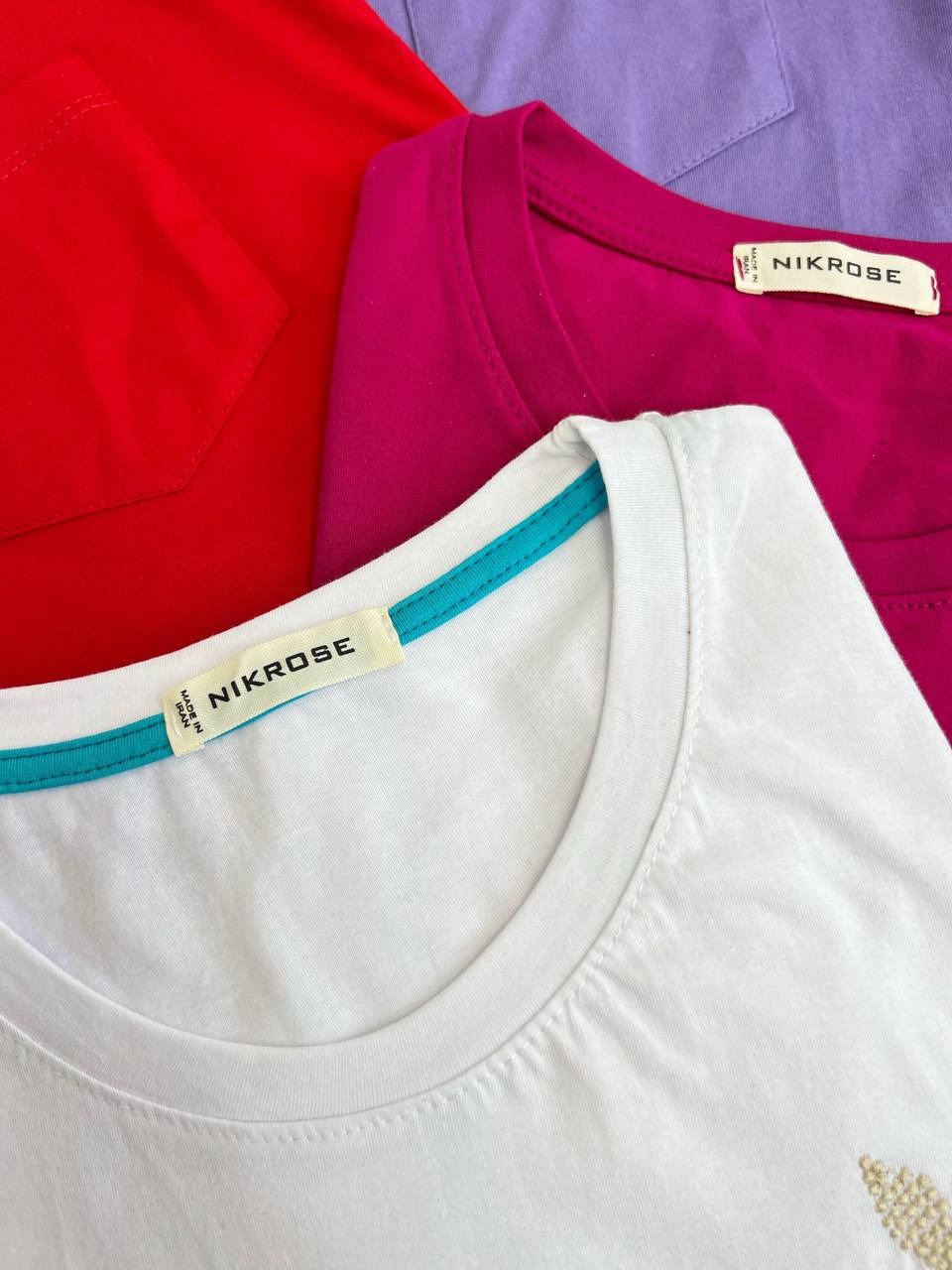 تیشرت جیب دار گلدوزی کد 3869