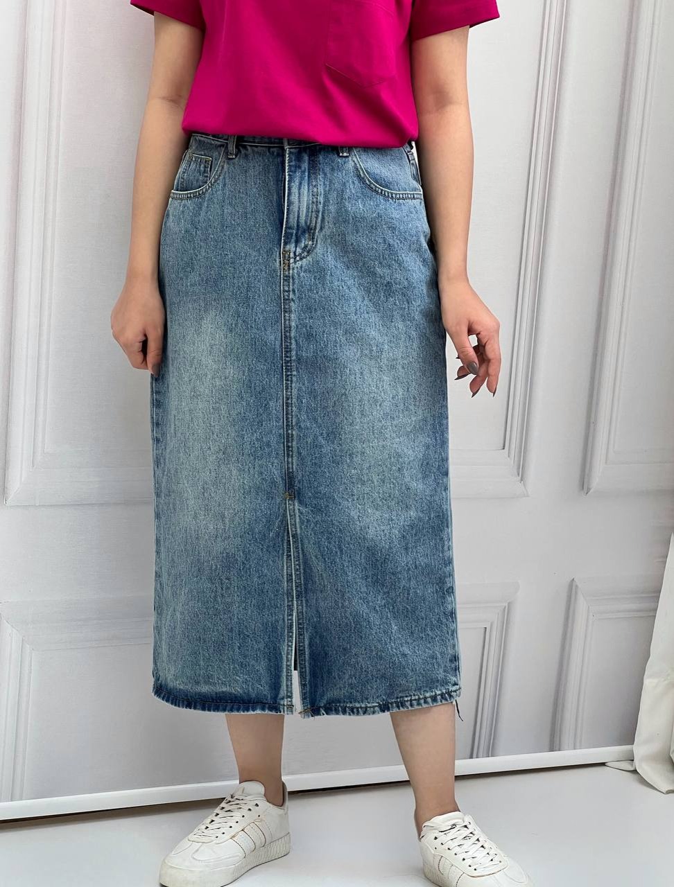 دامن جین میدی نوین کد 3870