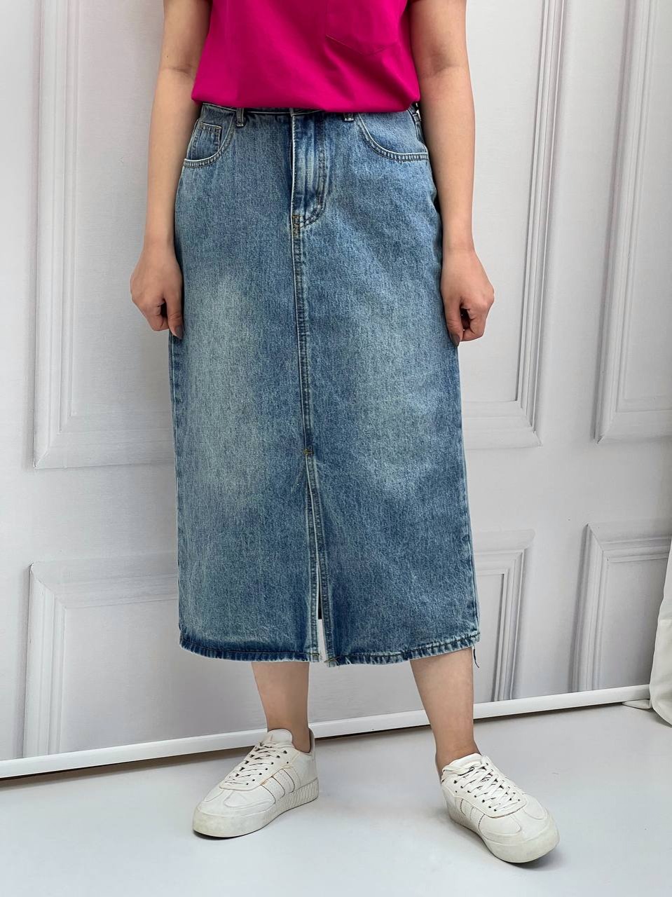 دامن جین میدی نوین کد 3870