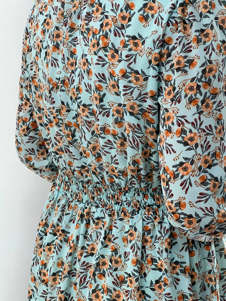 پیراهن کرپ حریر تکرنگ کد 3879