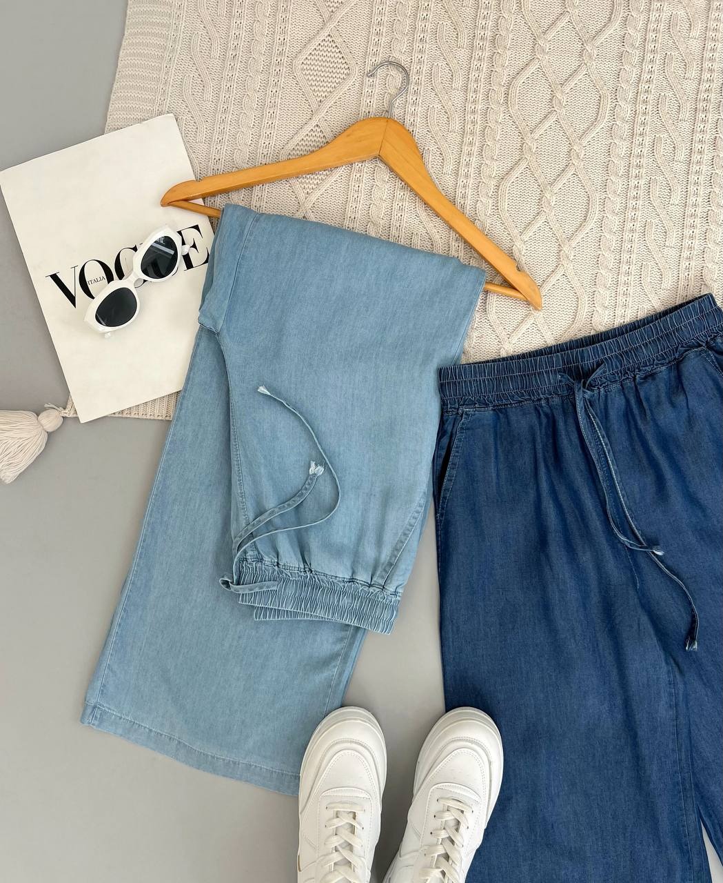 شلوار جین کاغذی بگ کد 3880