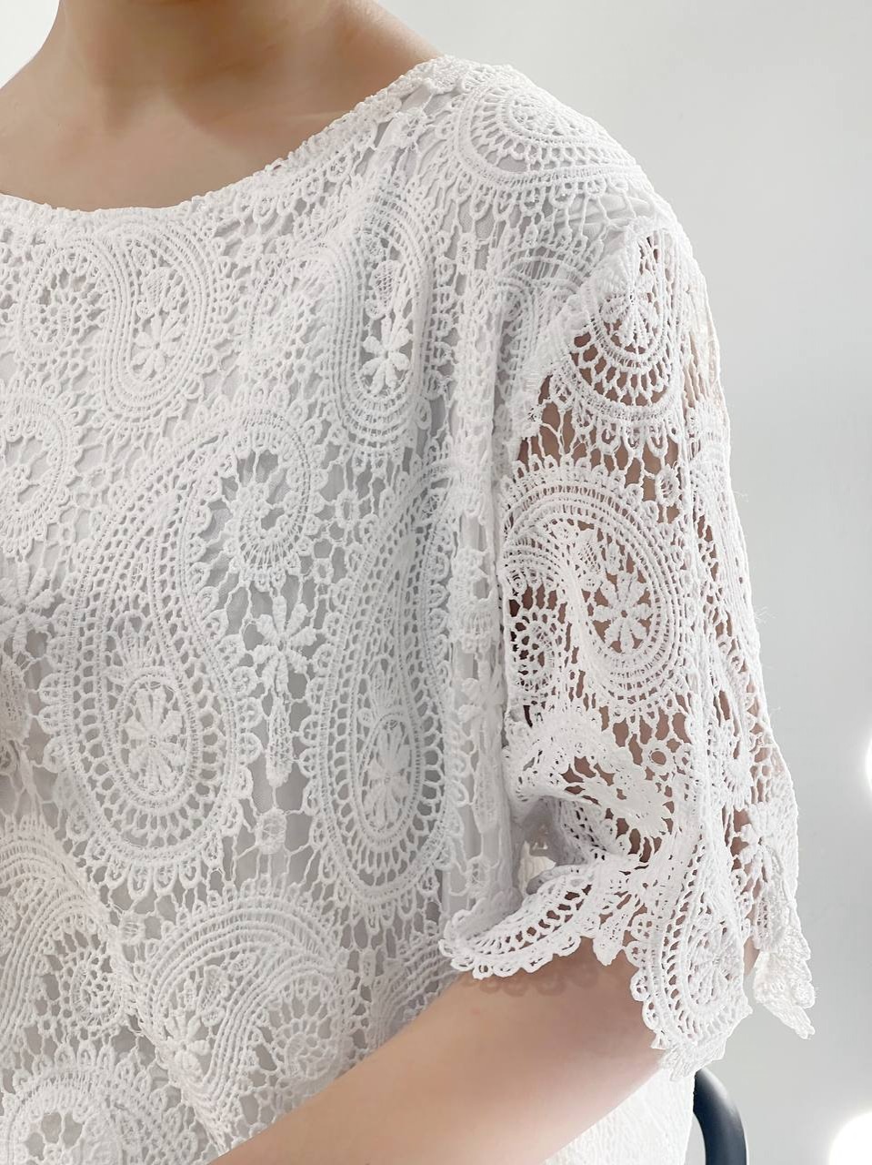 تونیک تمام دانتل آستردار کد 3881