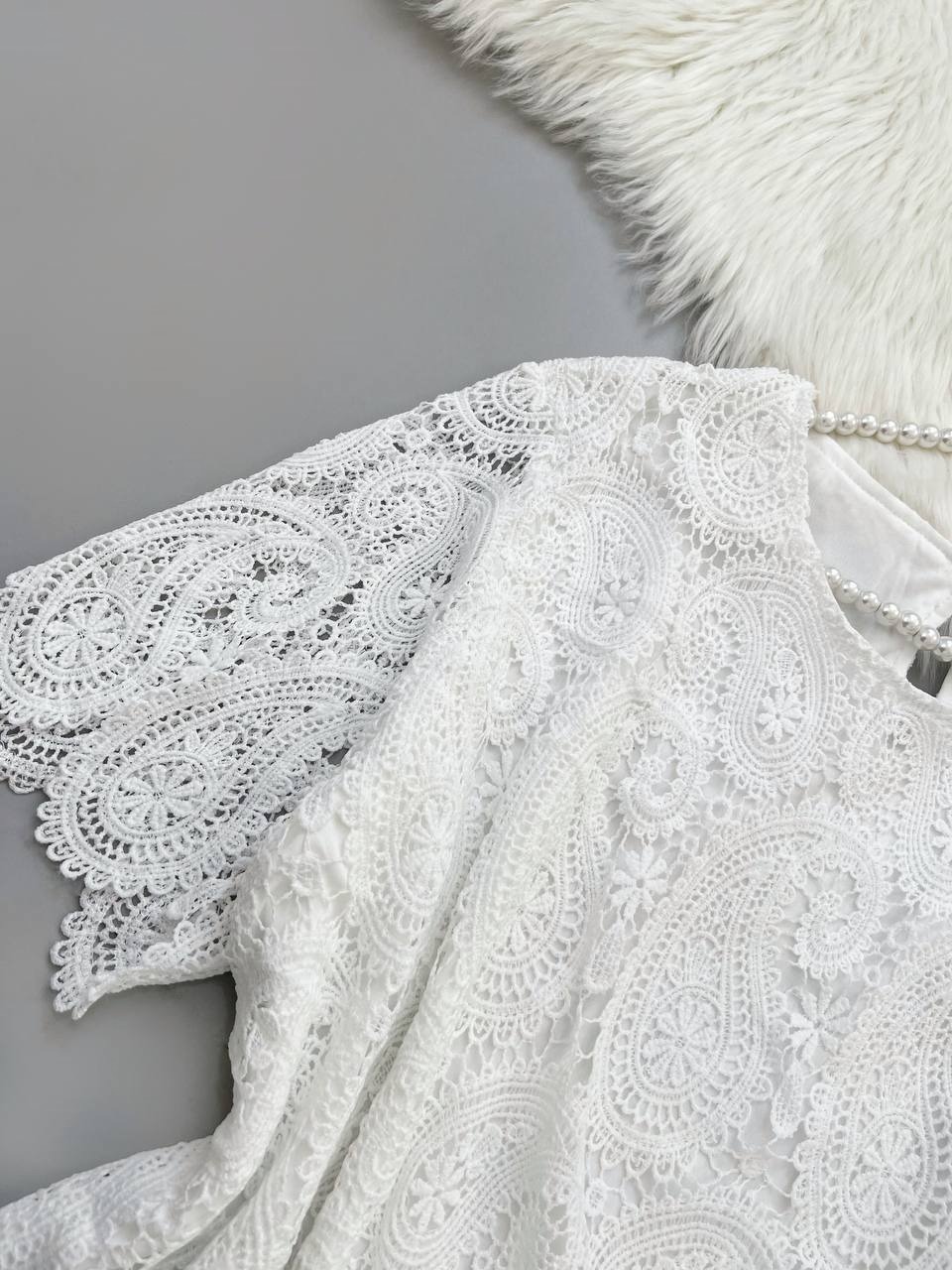 تونیک تمام دانتل آستردار کد 3881