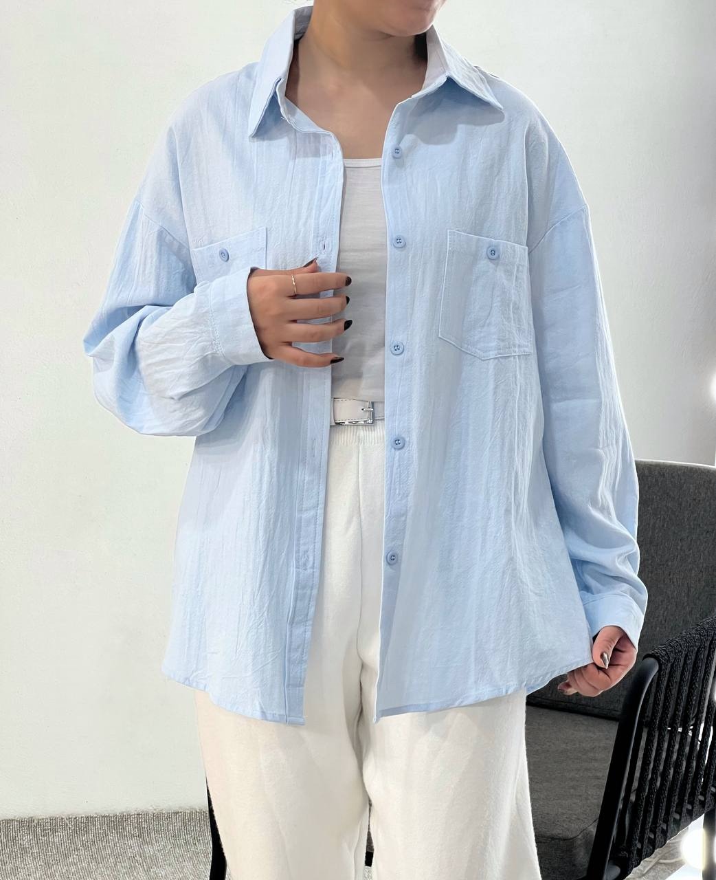 شومیز کنف رنگی کد 3882