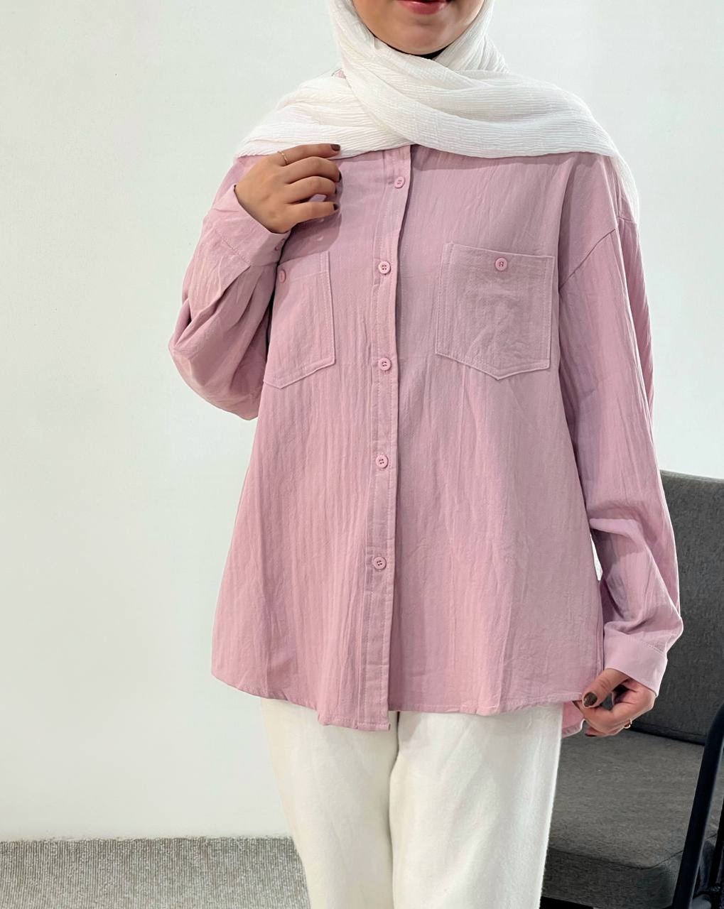 شومیز کنف رنگی کد 3882