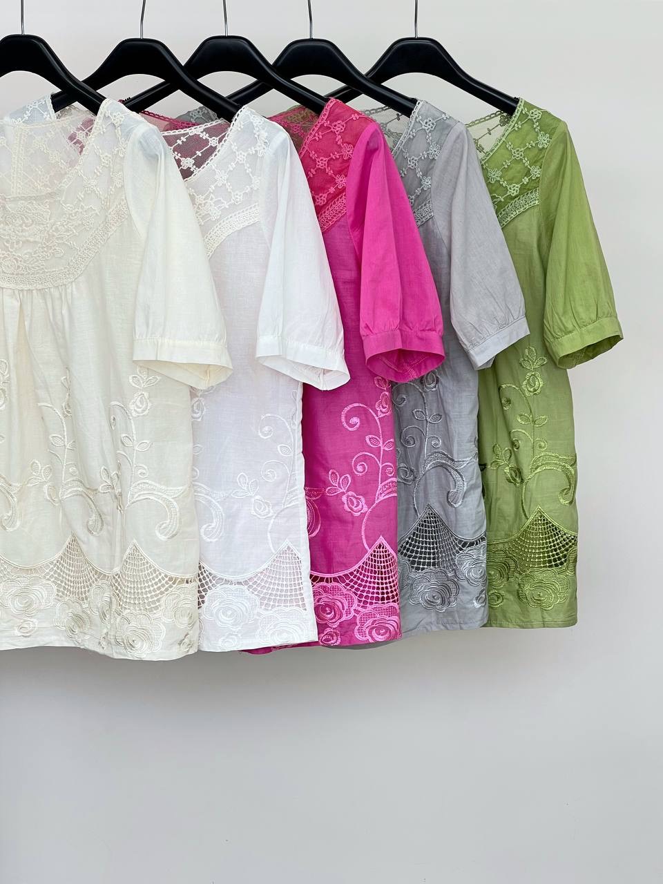 شومیز گلدوزی و خامه دوزی نخ هندی کد 3883