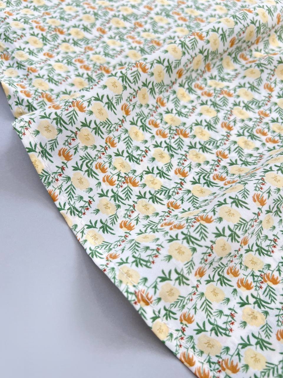 پیراهن جلو دکمه گل ریز کد 3887