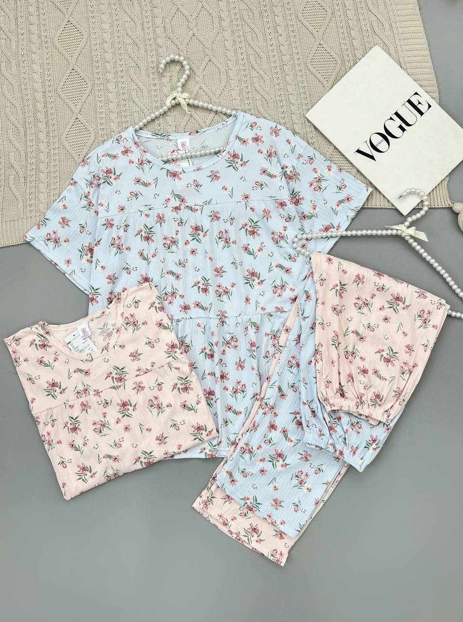 ست بلوز و شلوار کریشه کد 3892