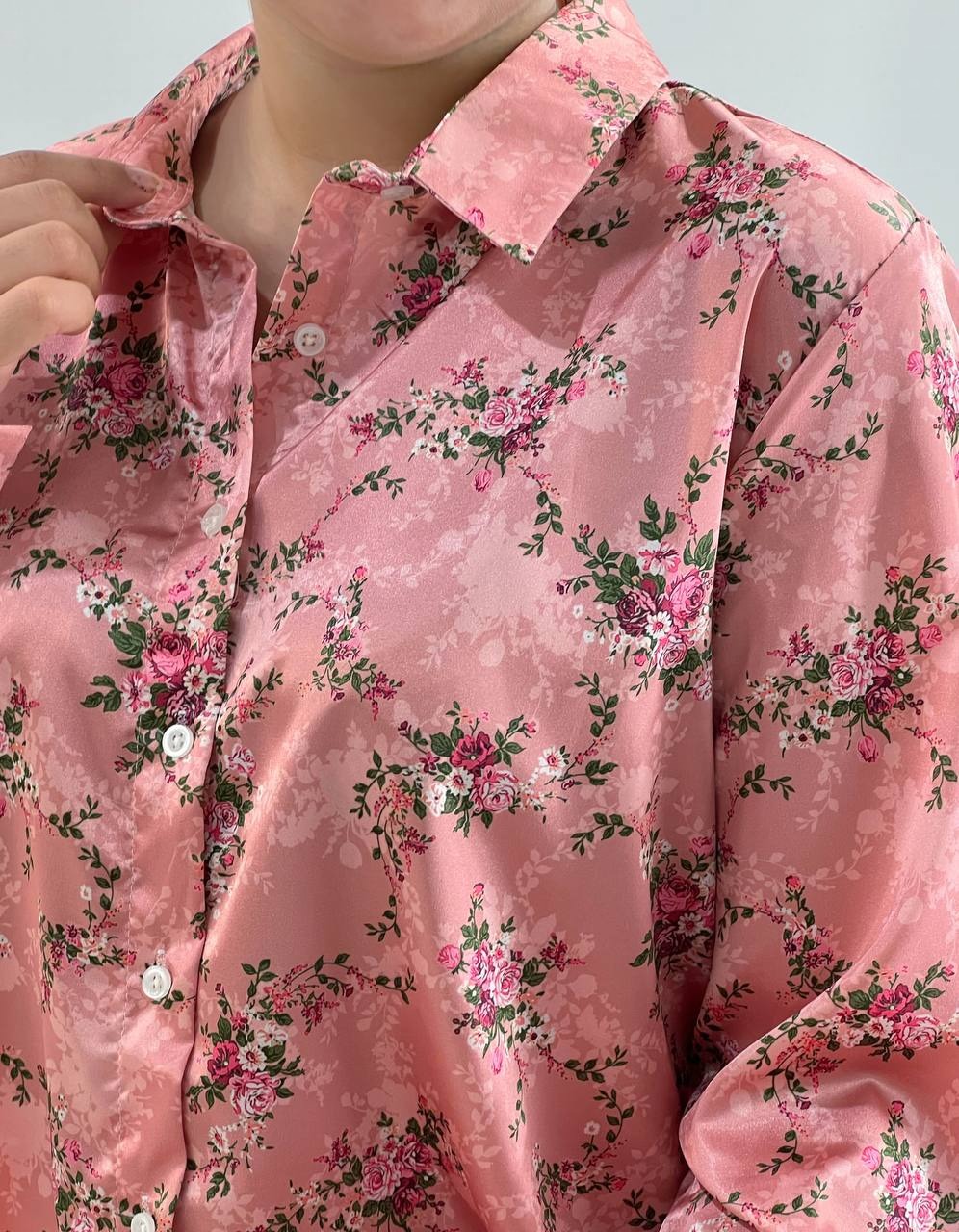 شومیز گل ریز ترک کد 3893