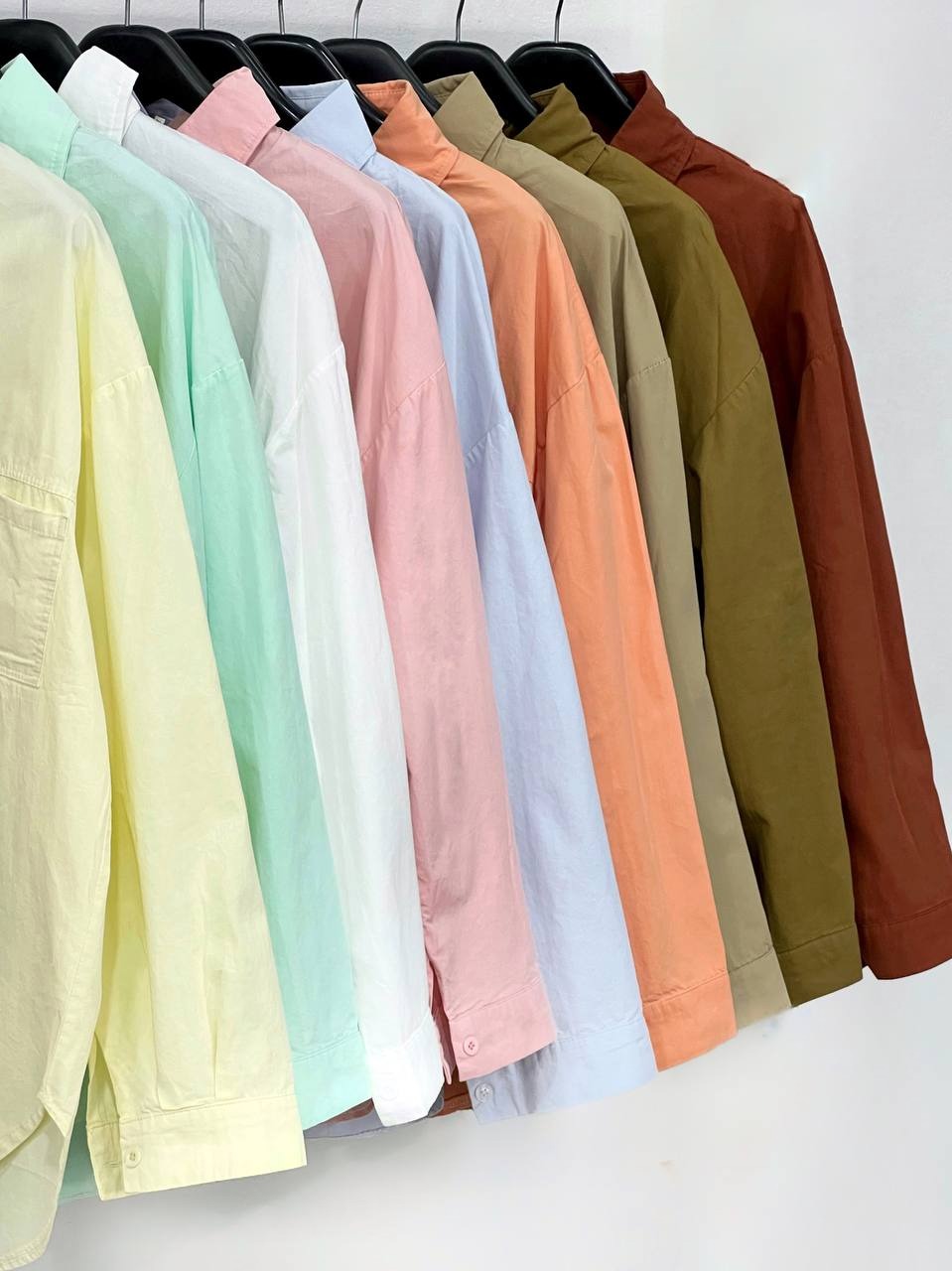 شومیز کتان نخ مداد رنگی کد 3894