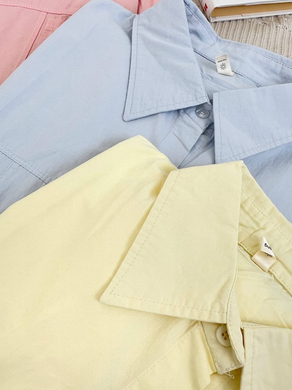 شومیز کتان نخ مداد رنگی کد 3894