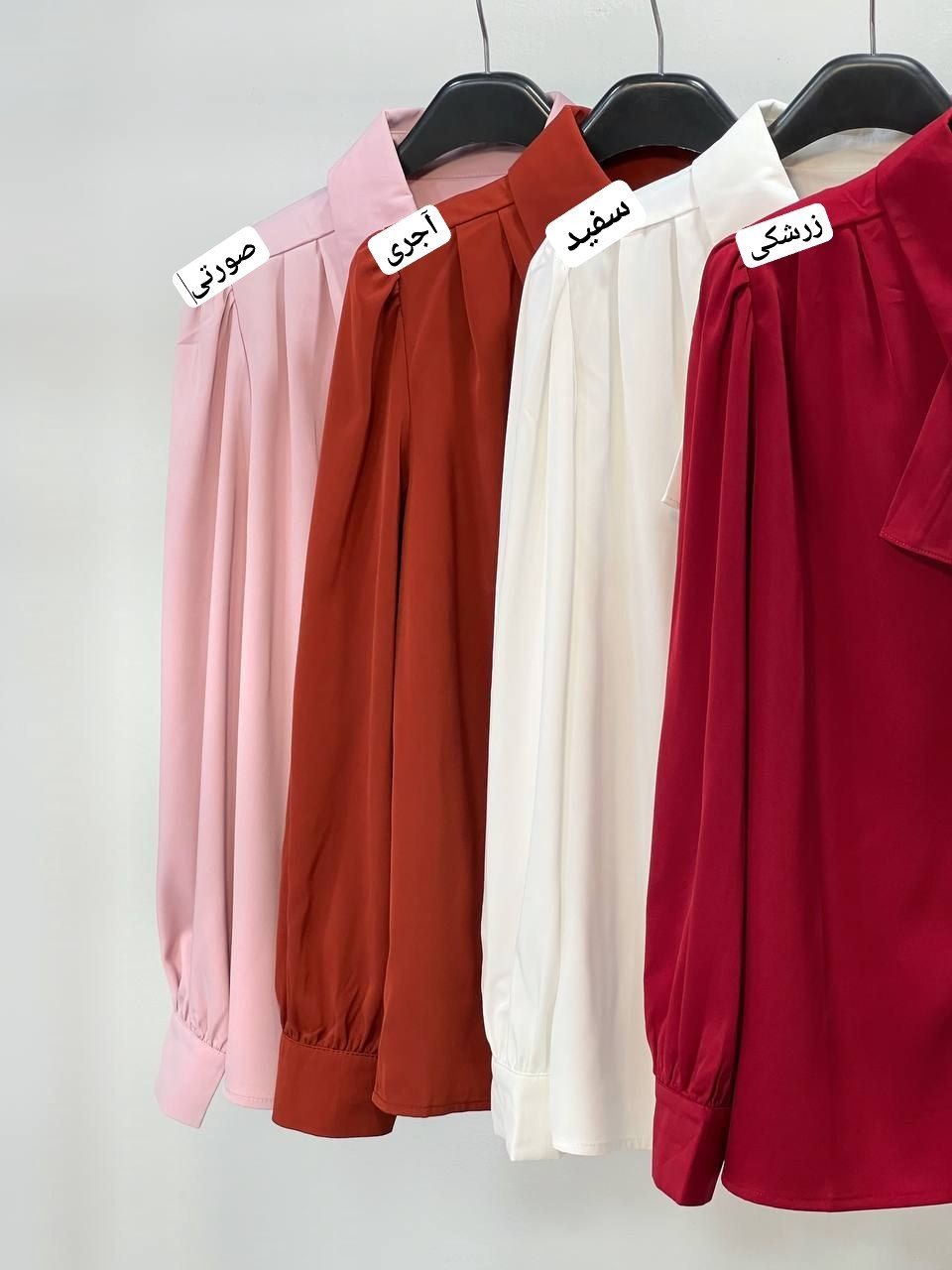 شومیز کرپ ساتن کرواتی کد 3897