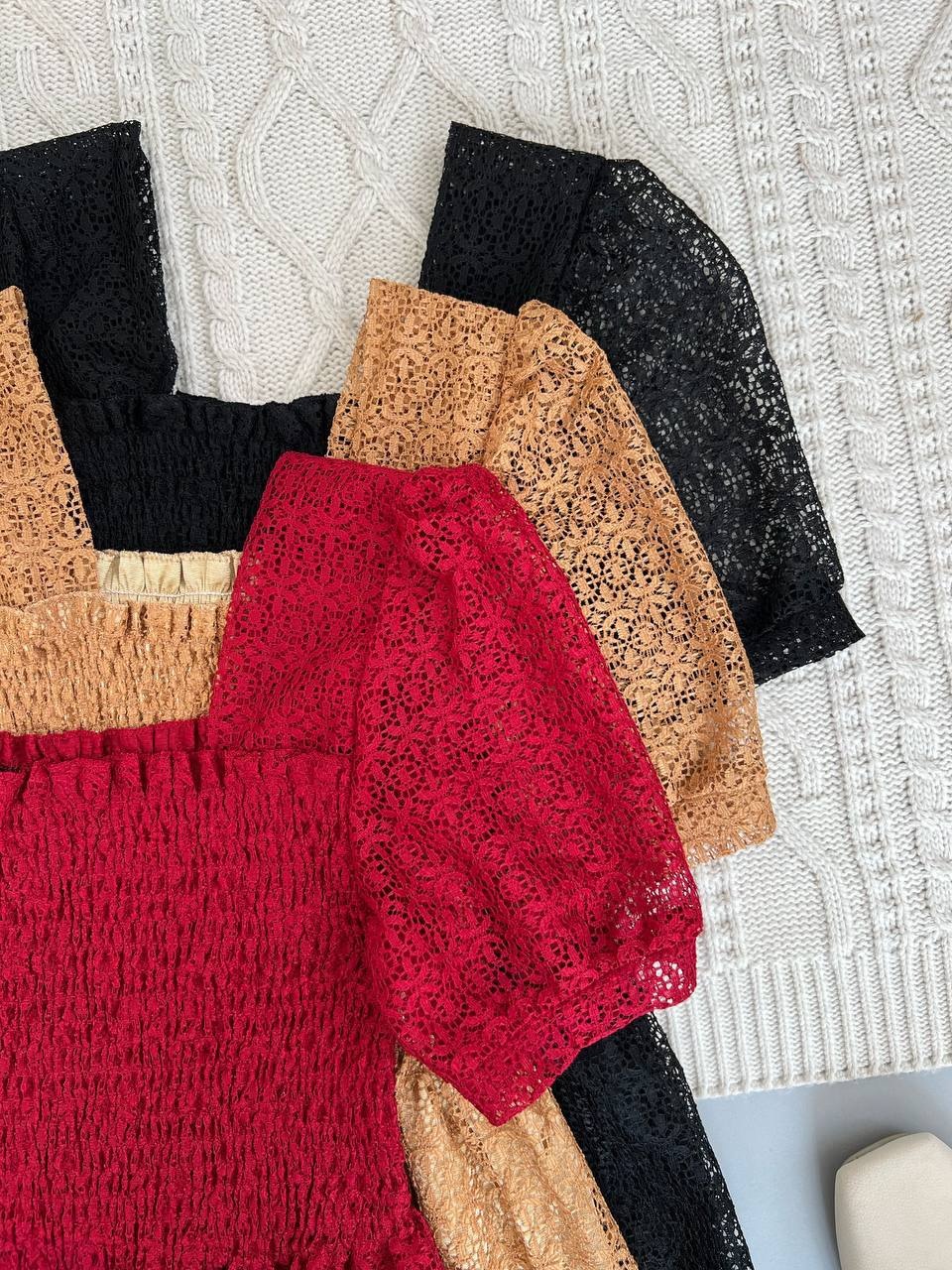 شومیز گیپور سه مدل کد 3901