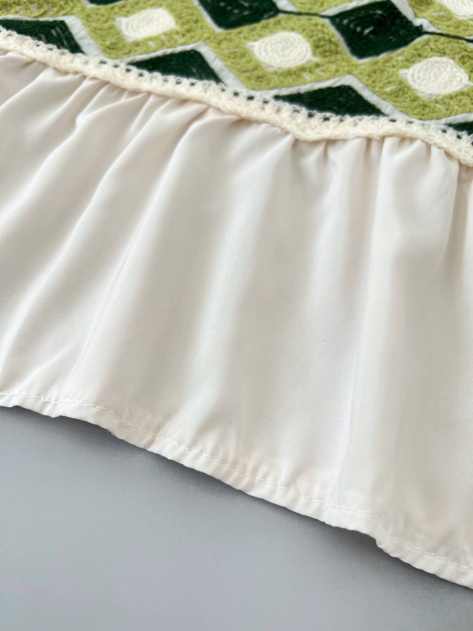 شومیز قلاب بافی آستین کوتاه مدل 3 کد 3902