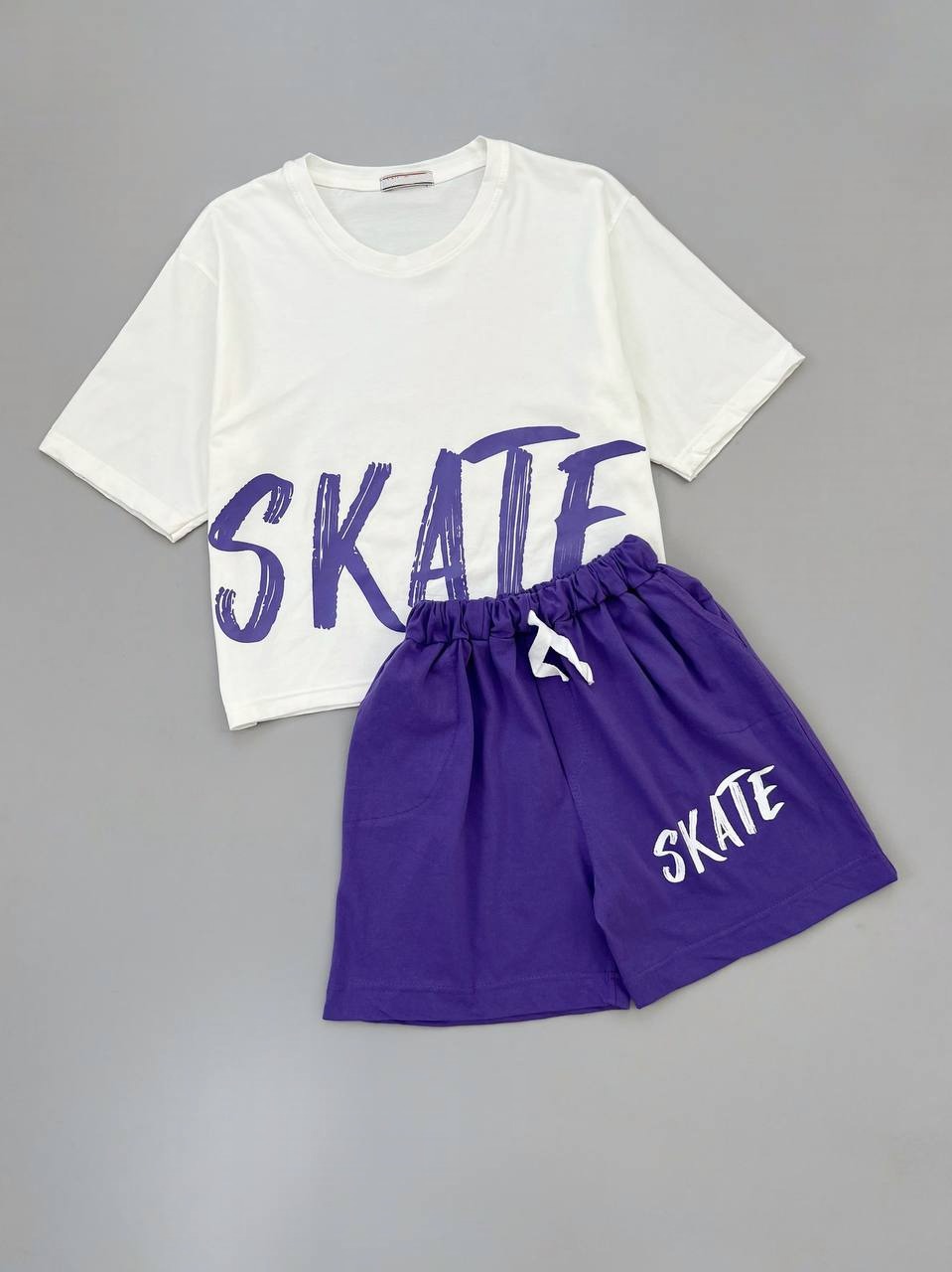 ست تیشرت و شلوارک اسکیت کد 3911