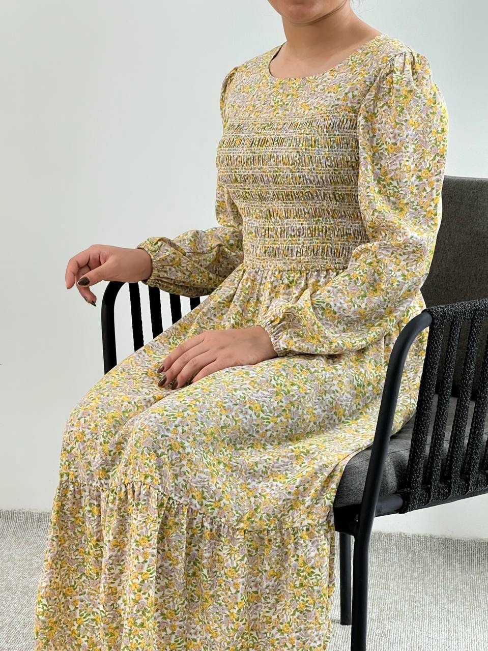 پیراهن کرپ تکرنگ کد 3912