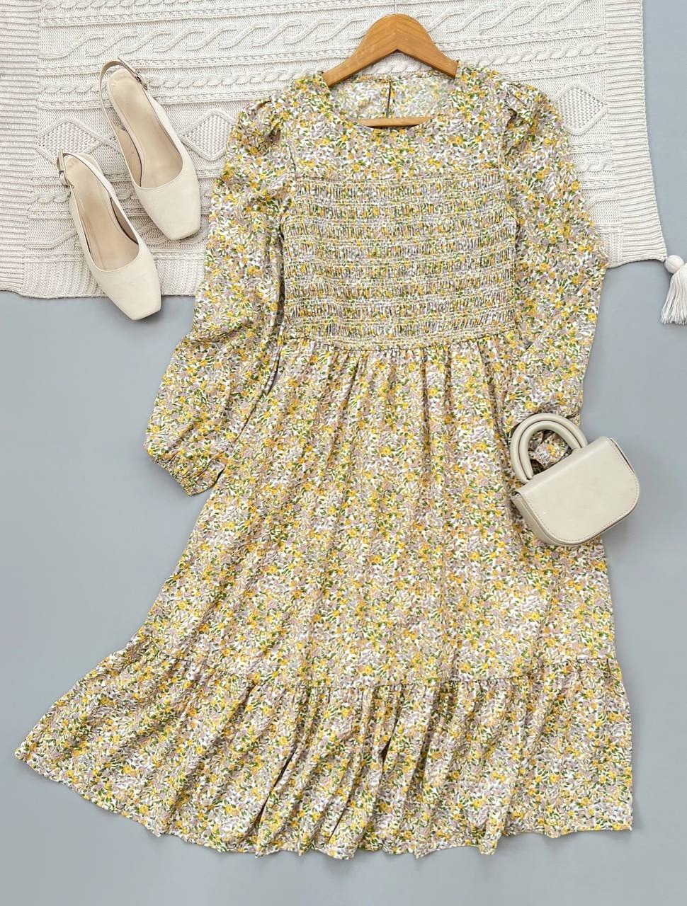 پیراهن کرپ تکرنگ کد 3912