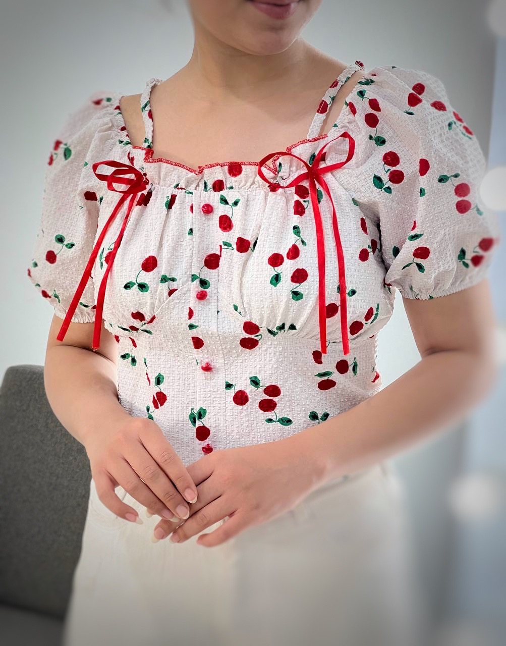 شومیز عروسکی گیلاس کد 3913