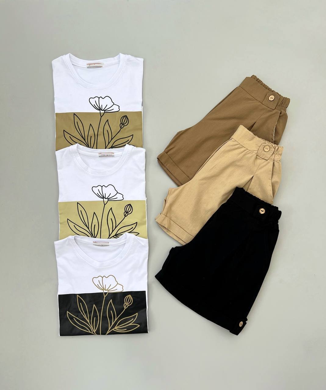 ست تیشرت و شلوارک کد 3915