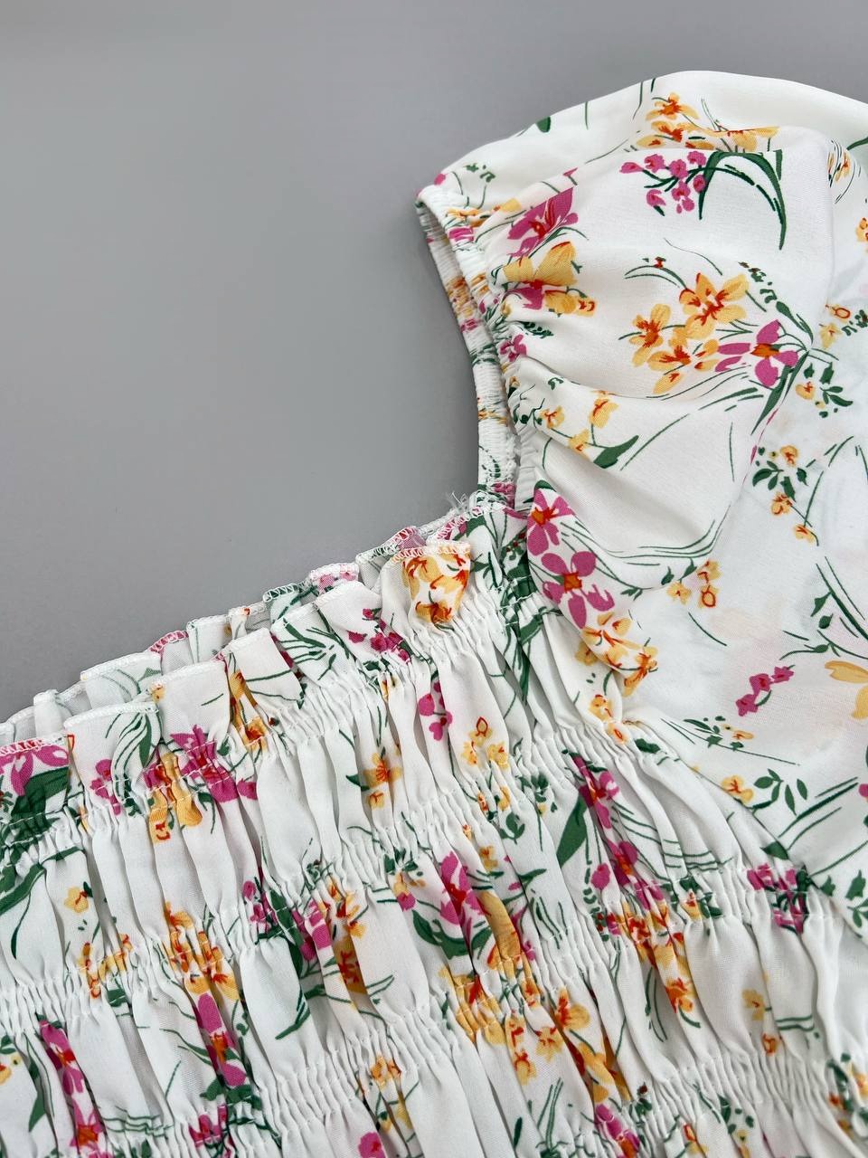 شومیز کش ماسوره ای گل ریز کد 3919