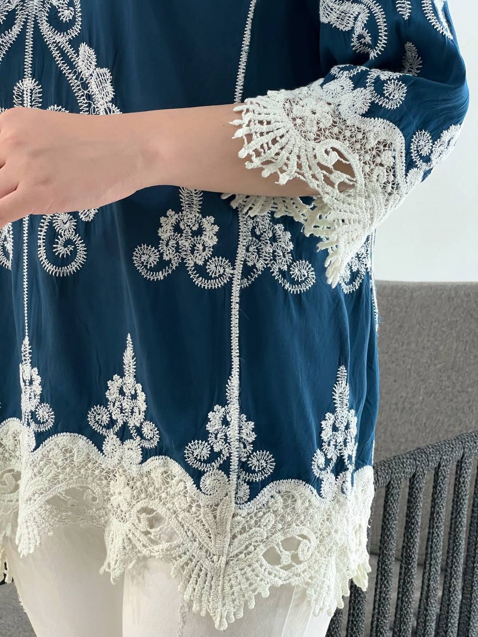 تونیک خامه دوزی نخی کد 3922