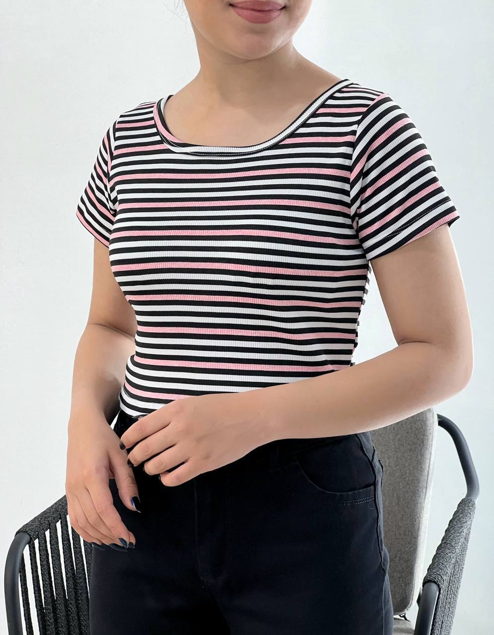 کراپ پشت یقه حلقه ای کد 3924