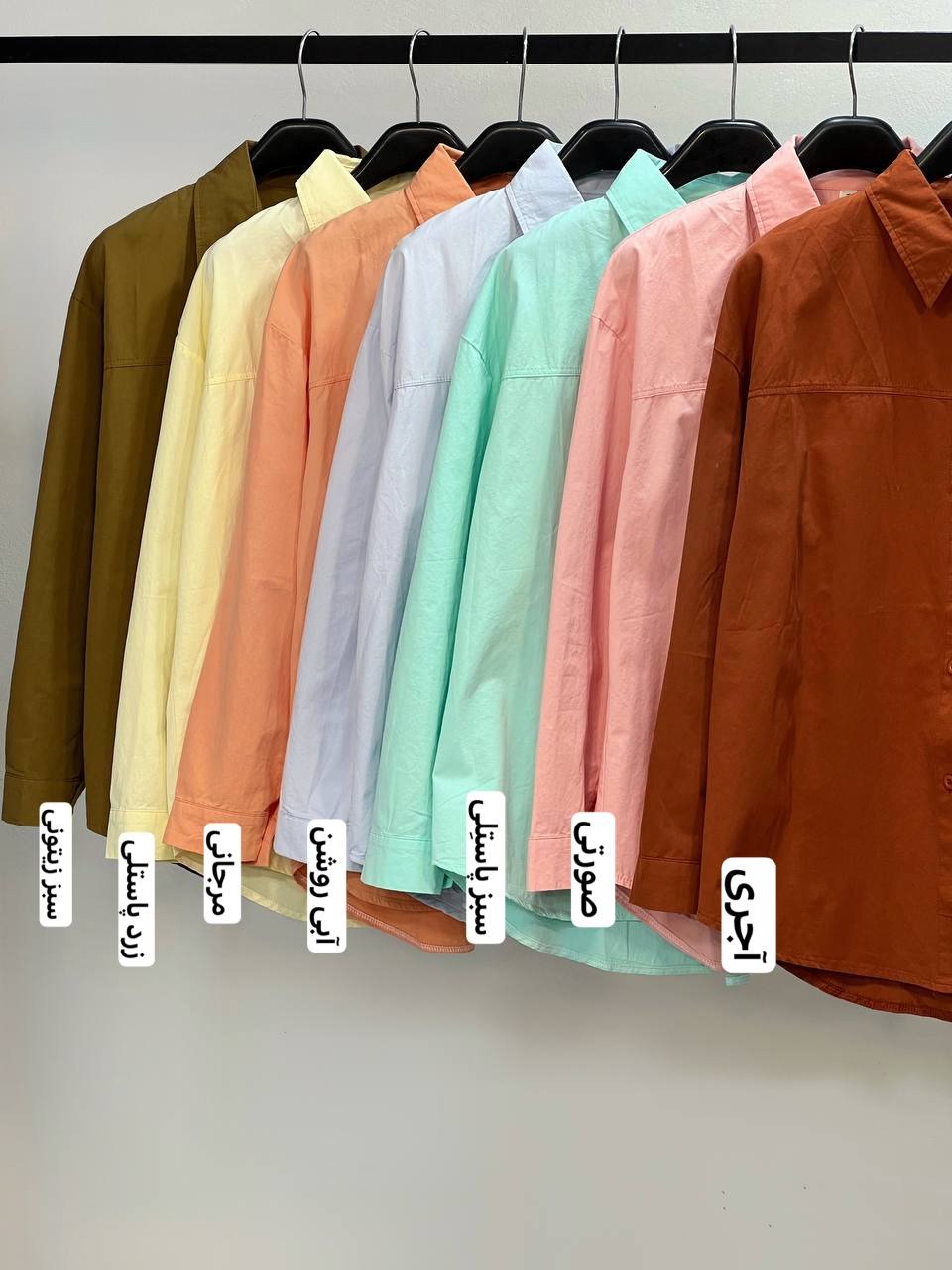 شومیز کتان نخ مداد رنگی مدل 3 کد 3926