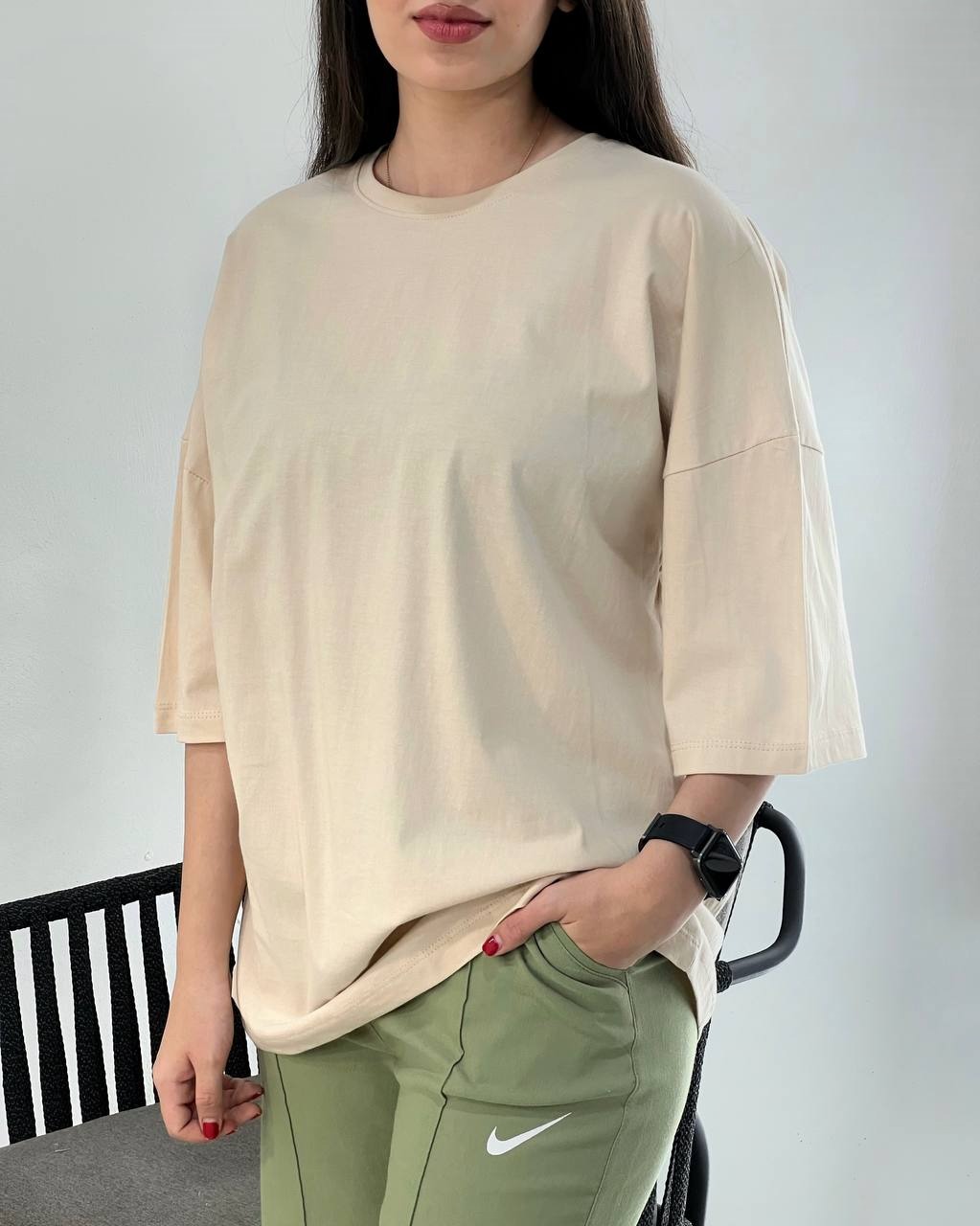 تیشرت نخ و پنبه لانگ کد 3928