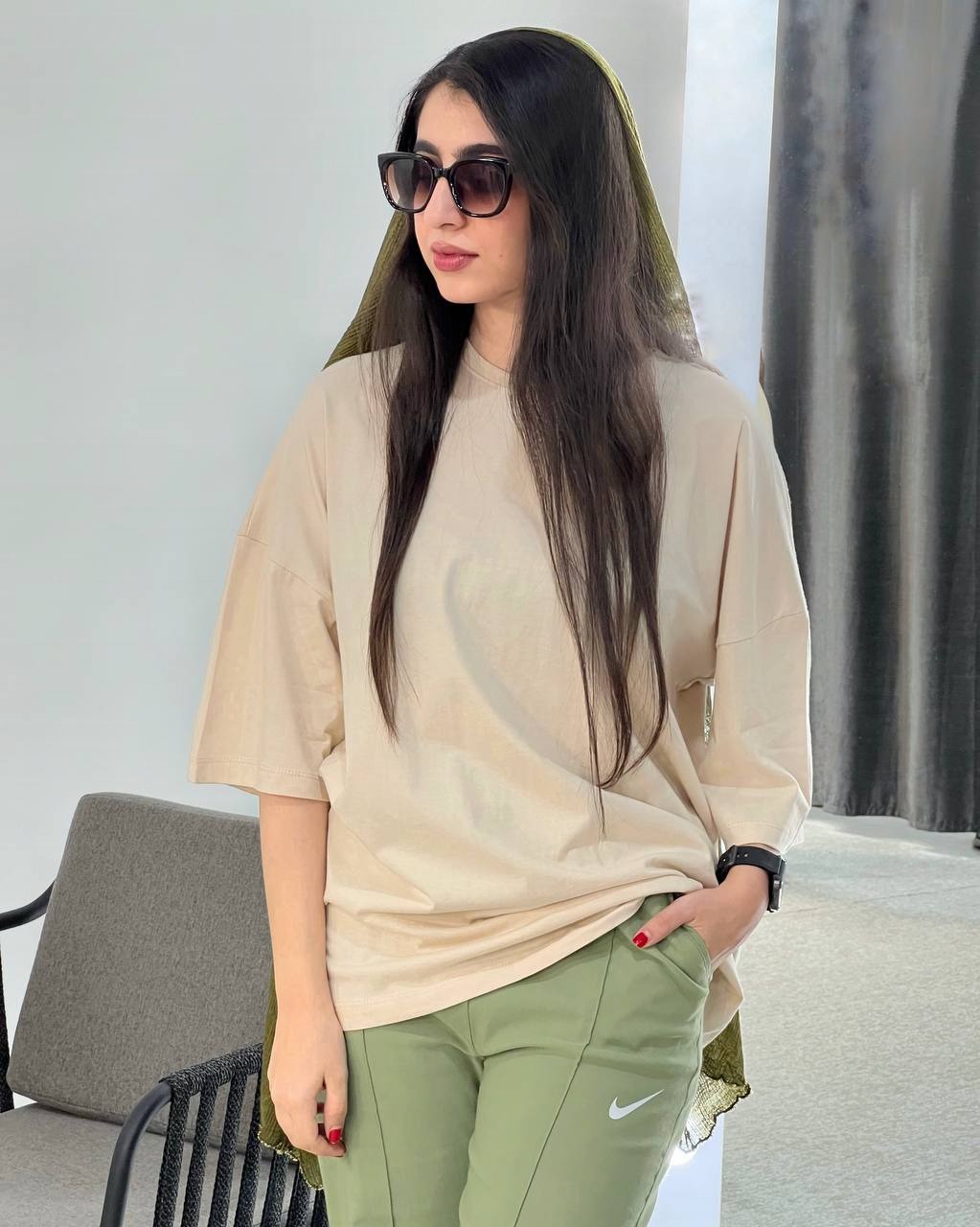 تیشرت نخ و پنبه لانگ کد 3928