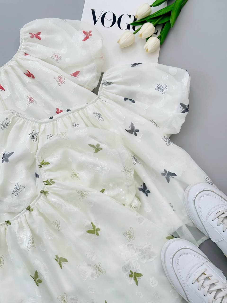 شومیز آستین پف آستردار کد 3932