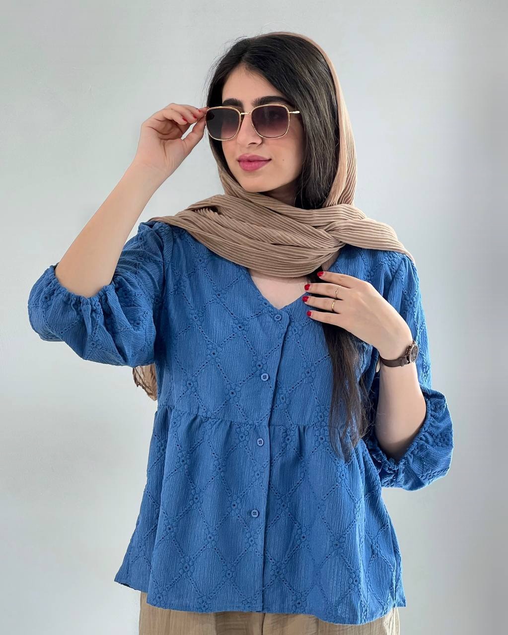 شومیز مراکشی چهاررنگ کد 3933