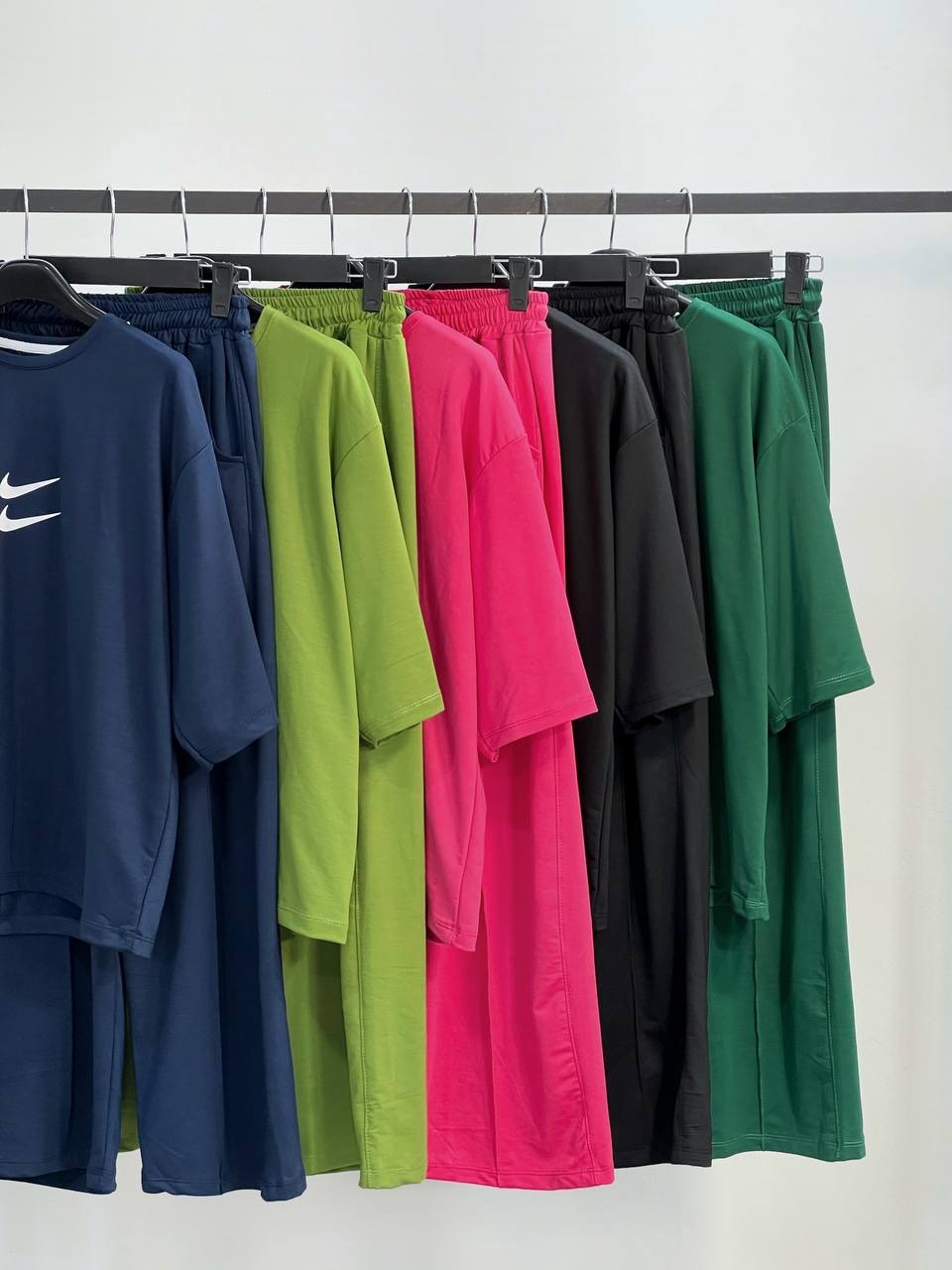 ست تیشرت لانگ بهمراه شلوار بگ کد 3938