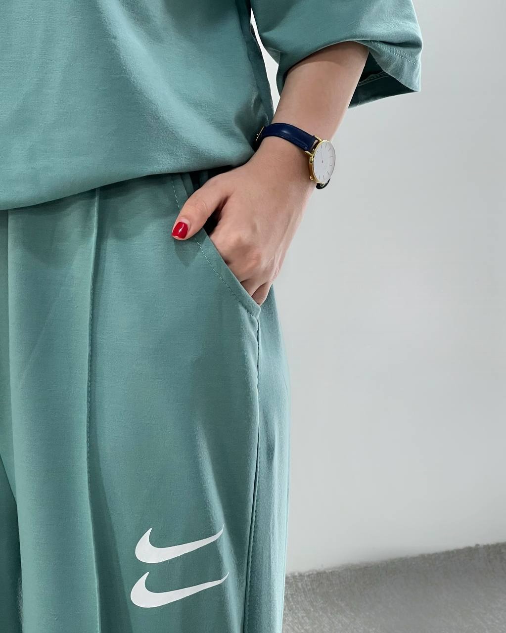 ست تیشرت لانگ بهمراه شلوار بگ کد 3938