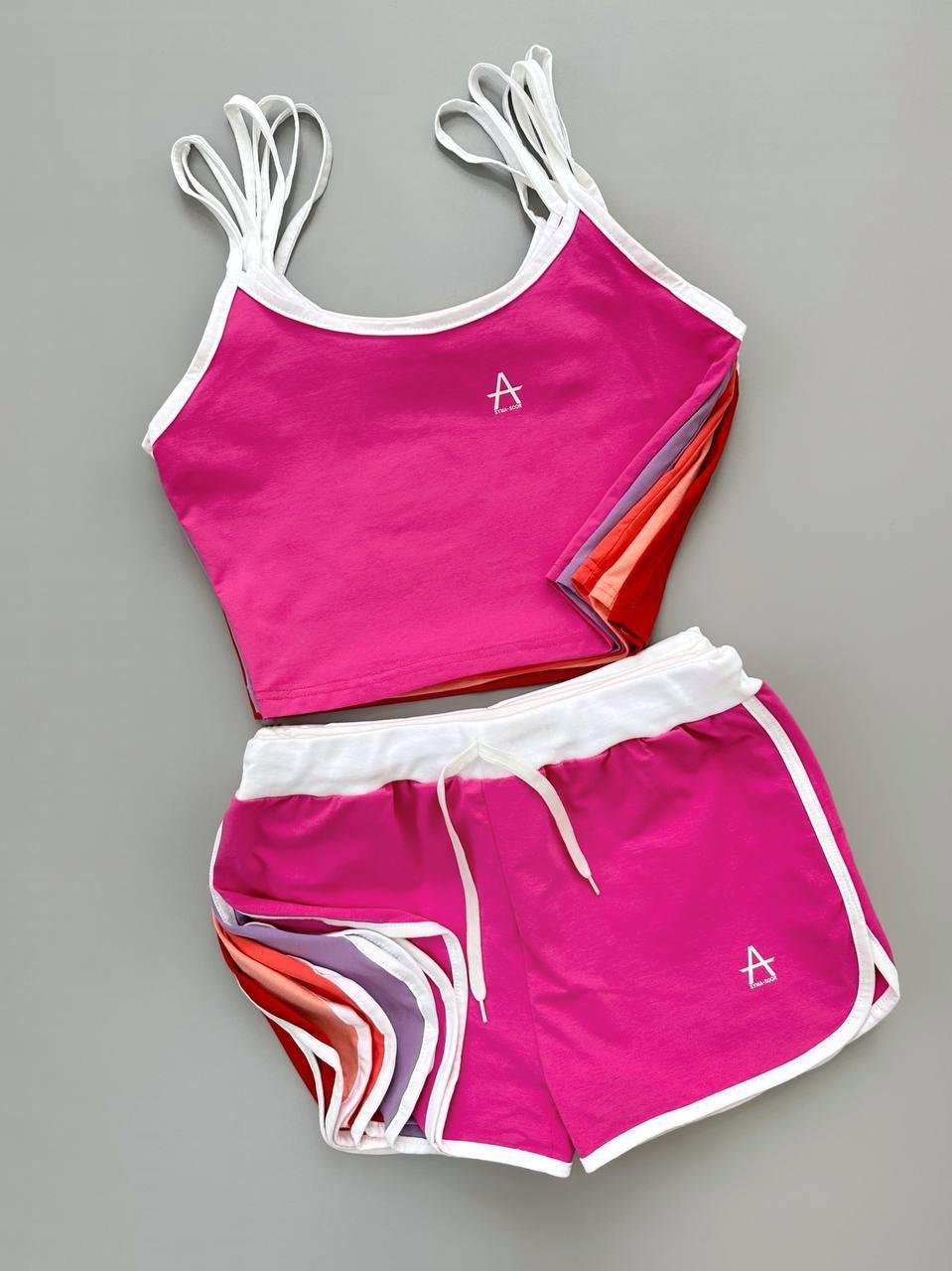 ست کراپ و شورتک اسپورت کد 3939