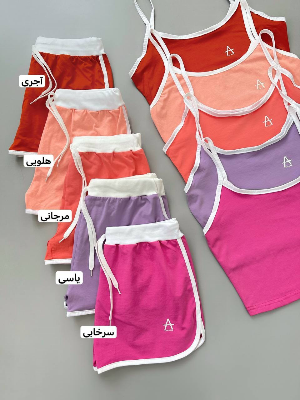 ست کراپ و شورتک اسپورت کد 3939