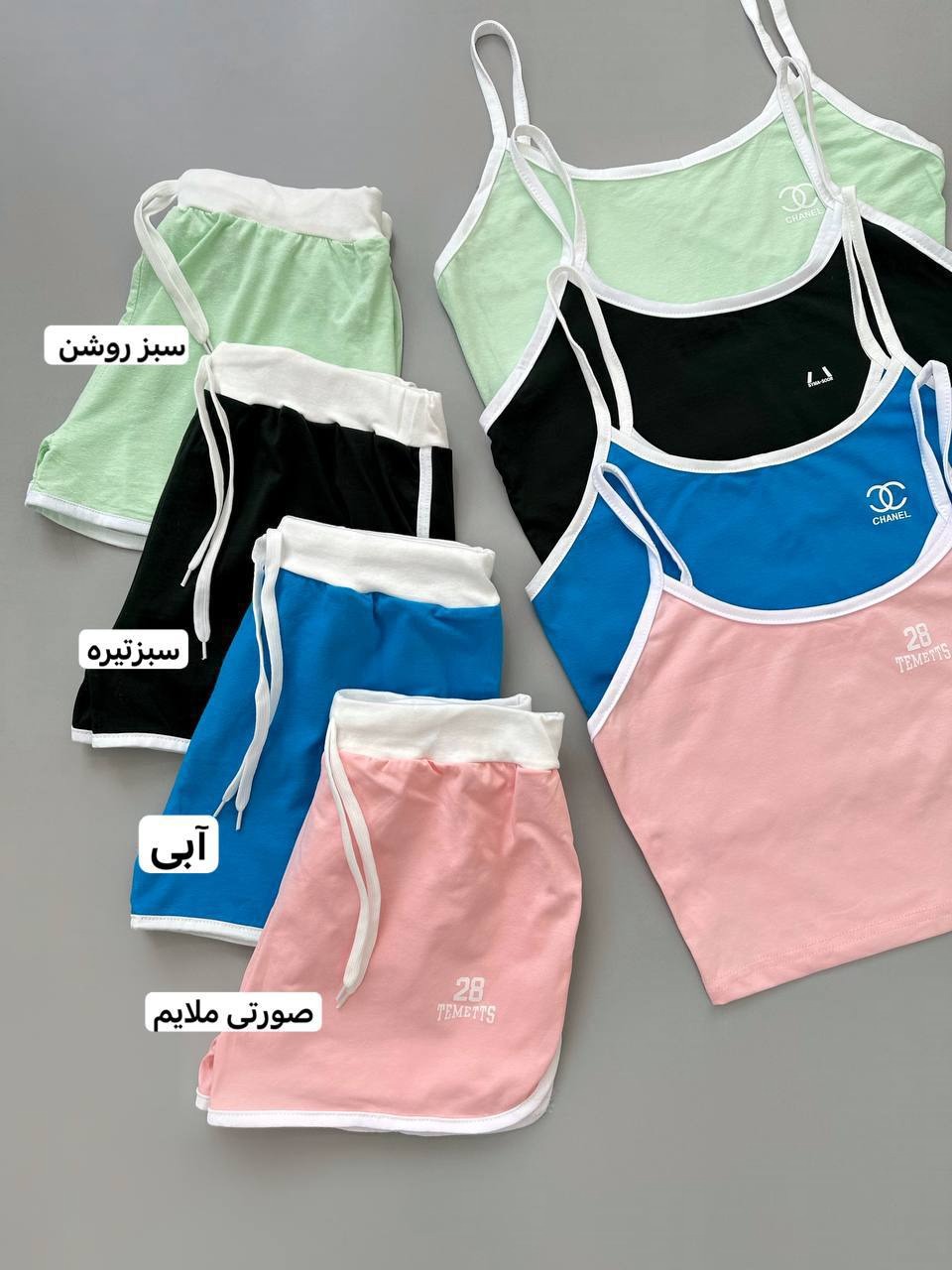 ست کراپ و شورتک اسپورت کد 3939