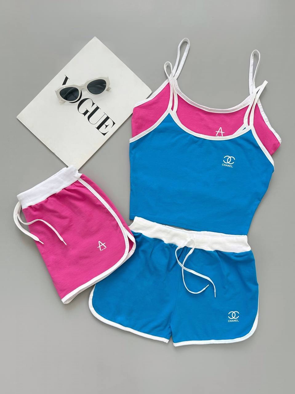 ست کراپ و شورتک اسپورت کد 3939