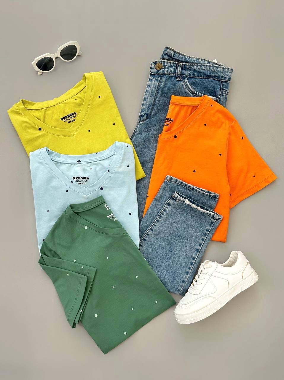 تیشرت 6 رنگ توپی کد 3947