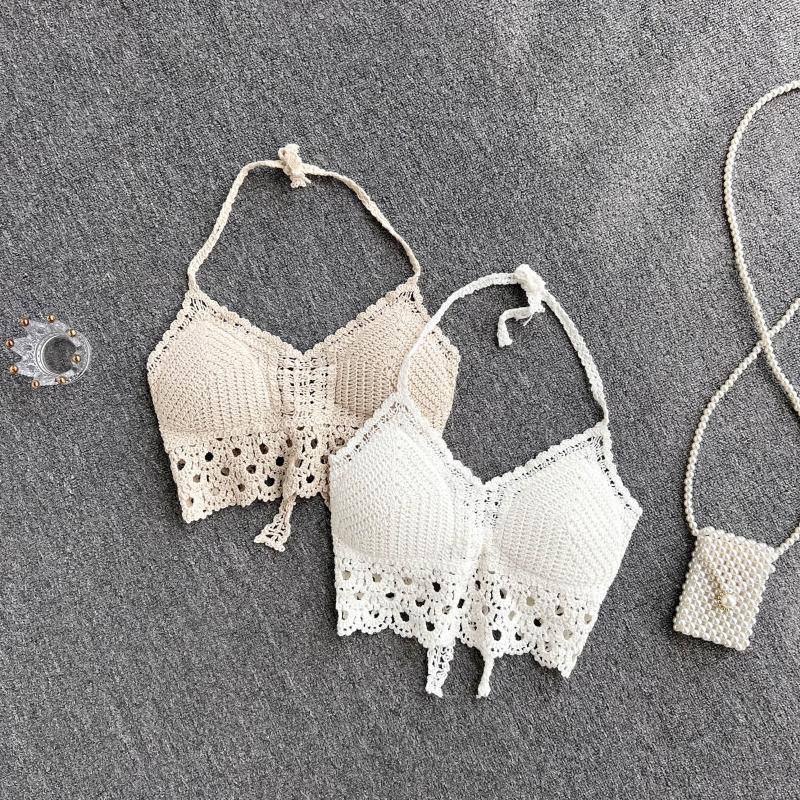 نیم تنه قلاب بافی دورنگ کد 3951