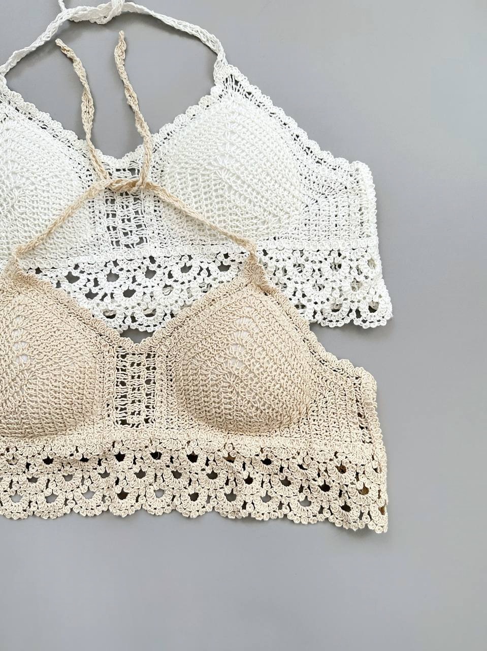 نیم تنه قلاب بافی دورنگ کد 3951